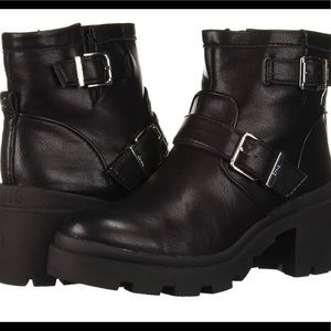 Black Chunky Booties